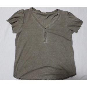 Womens Olive Green Jane and Delaney Top Size L